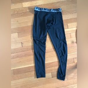 Boys Nike black tights